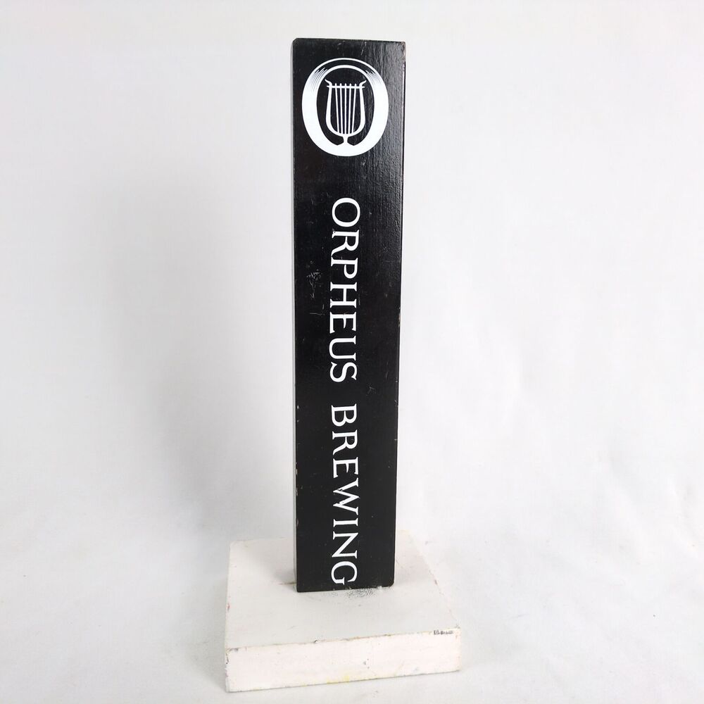 Orpheus Brewing Wooden Beer Tap Handle on Stand‎ 8.75" Atlanta Georgia Brewery